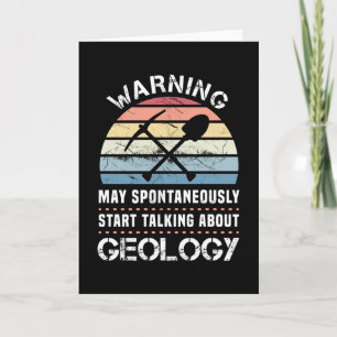 Funny Geology Sunset Gift for Geologist Karte