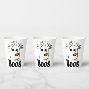 Funny gerade hier für Boos, Halloween Pappbecher