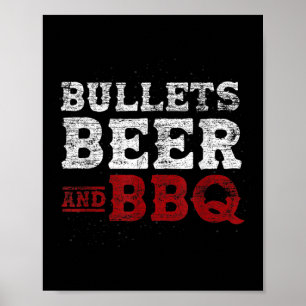 Funny geräuchert Fleisch Bier Lover Grilling Steak Poster