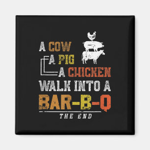 Funny geräuchert Schweinefleisch Grillgeschenk Sch Magnet