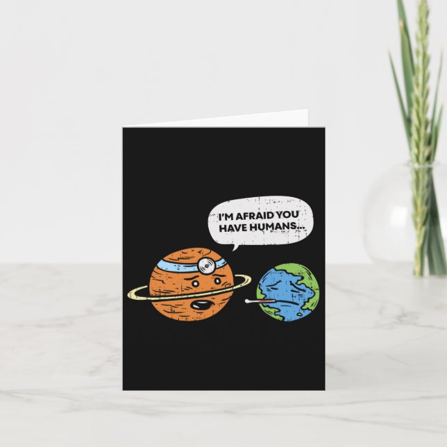 Funny Gerettet Earth Day Planet Doctor Menschen Karte (Vorderseite)