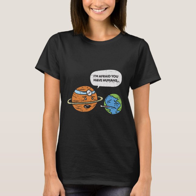 Funny Gerettet Earth Day Planet Doctor Menschen T-Shirt (Vorderseite)