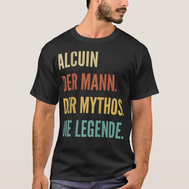 Funny German First Name Design - Alcuin T-Shirt (Vorderseite)