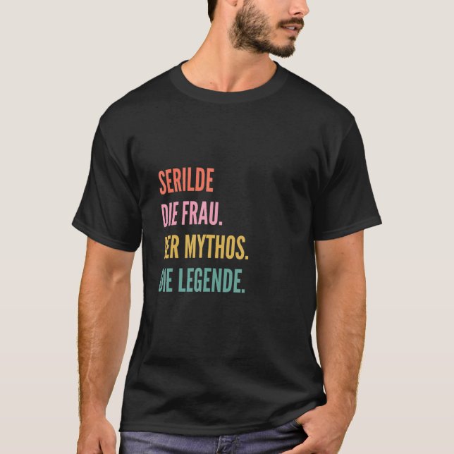 Funny German First Name Design - Serilde T-Shirt (Vorderseite)