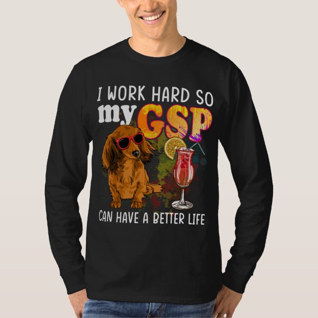 Funny German Kurzhaarige Pointer GSP Lover T-Shirt (Vorderseite)