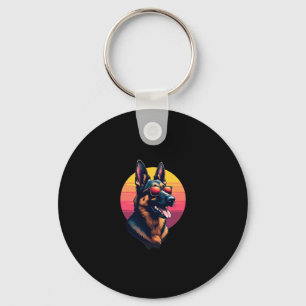 Funny German Shepherd Dog Design Art Kostüm Outfi Schlüsselanhänger