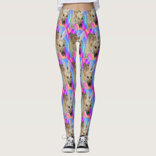 Funny German Shepherd Dog & Ostersonnige Ohren Leggings