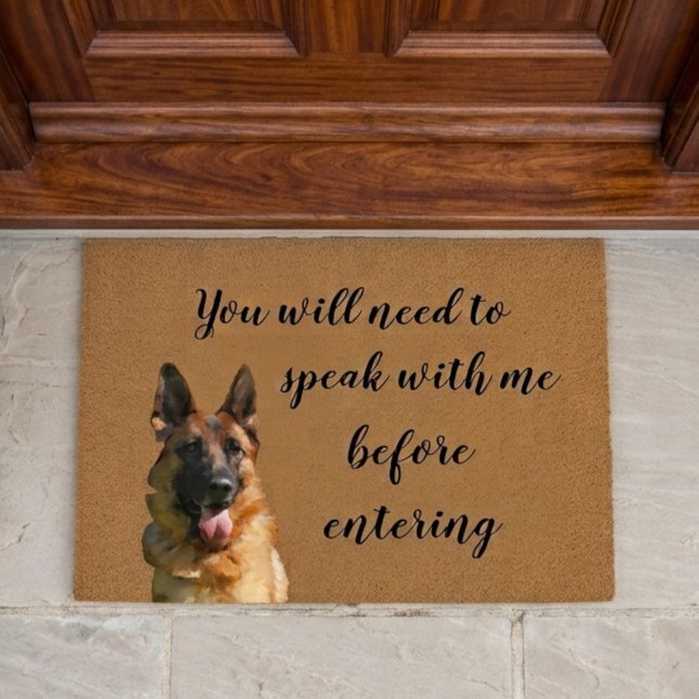 Funny German Shepherd Doormat Fußmatte (Von Creator hochgeladen)