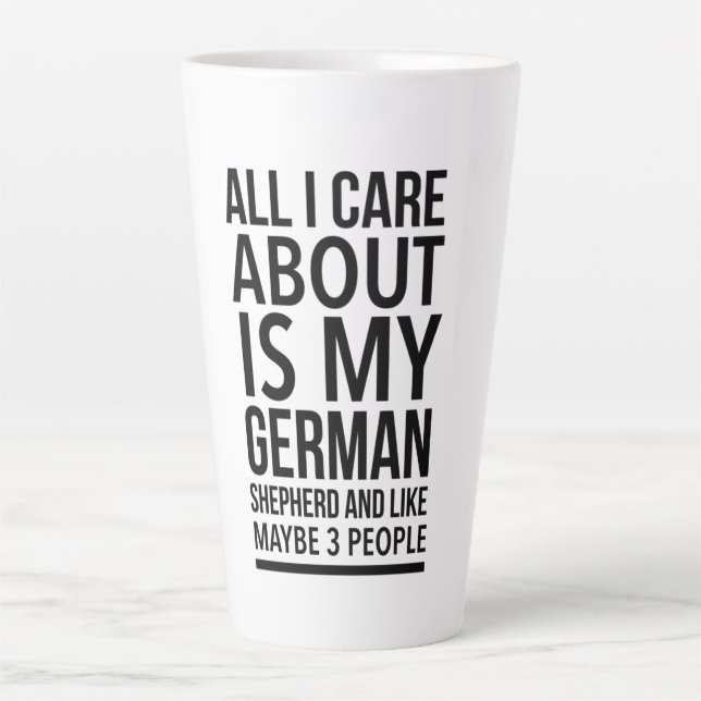 Funny German shepherd Milchtasse (Vorderseite)