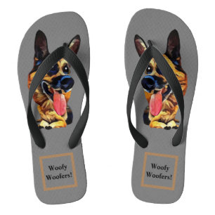 Funny German Shepherd Sandals Flip Flops
