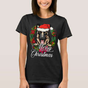 Funny German Shepherd Snow Weihnachten T-Shirt