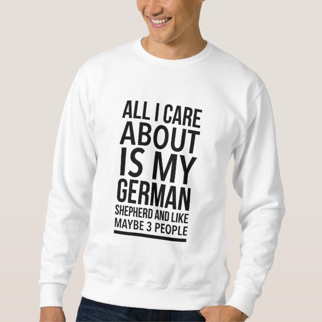 Funny German shepherd Sweatshirt (Vorderseite)