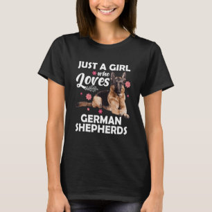Funny German Shepherds Art for Girls Frauen Kinder T-Shirt