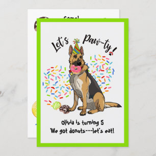 Funny German Sherd Birthday Party Einladung