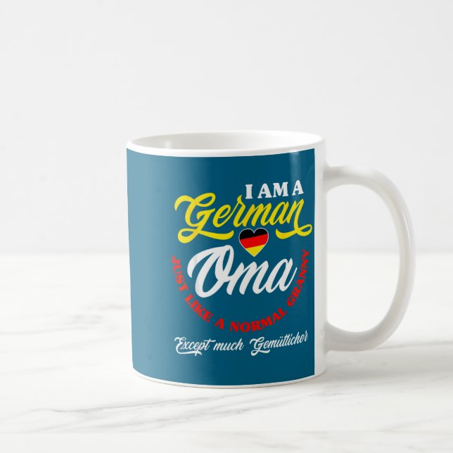 Funny Germany German Oma German Granny Deutsche Om Kaffeetasse (Rechts)