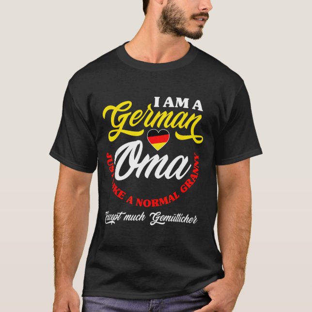 Funny Germany German Oma German Granny Deutsche Om T-Shirt (Vorderseite)