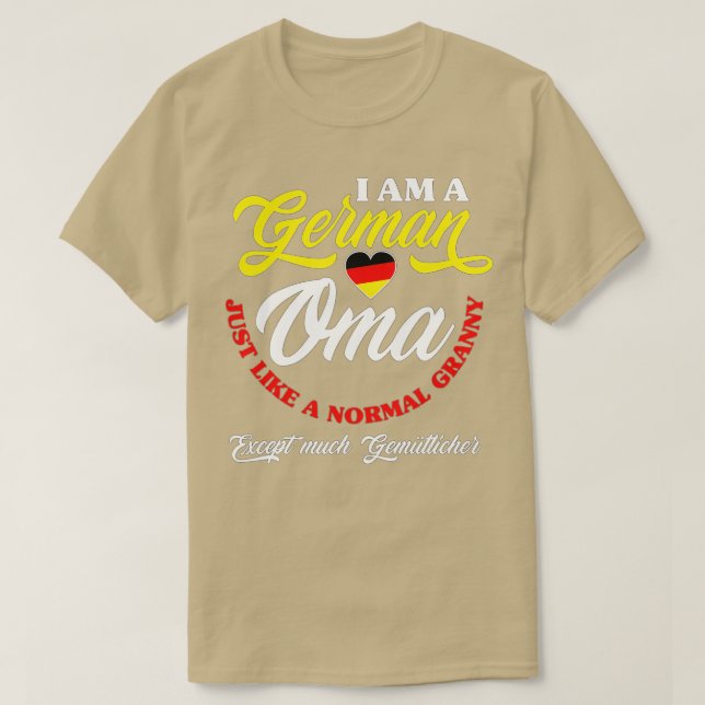 Funny Germany Oma German Granny Deutsche Om T-Shirt (Design vorne)