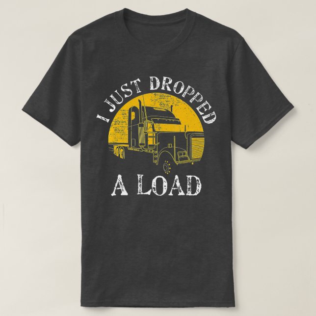 Funny Geschenk 4 LKW LKW Fahrer gerade fallen ein  T-Shirt (Design vorne)