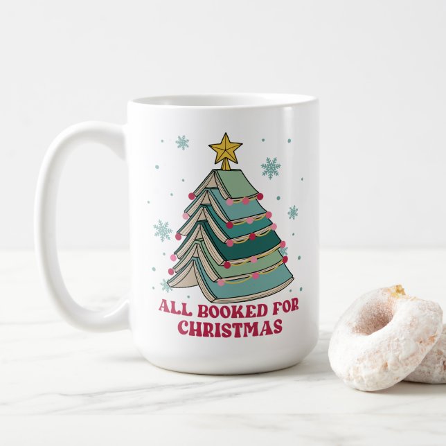 Funny Geschenk für Bibliothekar, alles zu Weihnach Kaffeetasse (Mit Donut)