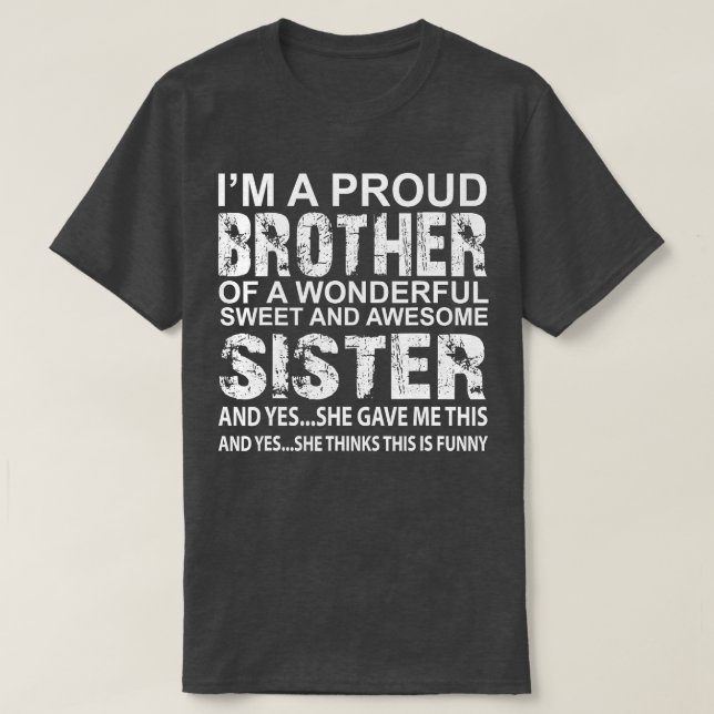 Funny Geschenk für Bruder von der Phantastischen S T-Shirt (Design vorne)
