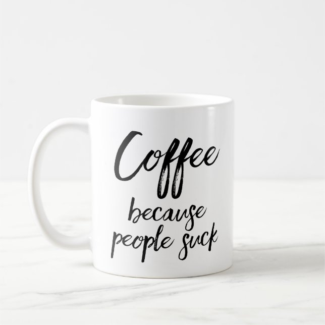 Funny Geschenk für Kaffee Lover Einführung Kaffeetasse (Links)