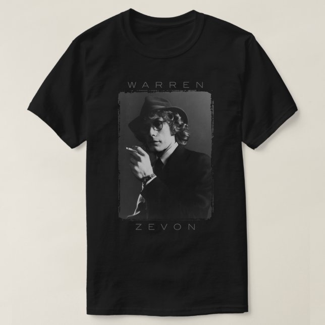 Funny Geschenk für Warren Art Zevon Geschenke zu H T-Shirt (Design vorne)