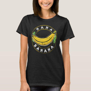 Funny Geschenk Geschenk Nana Banana Design T-Shirt