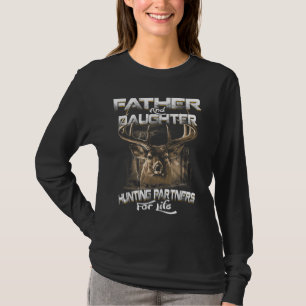 Funny Geschenk Vater und Tochter Jagdpartner für T-Shirt