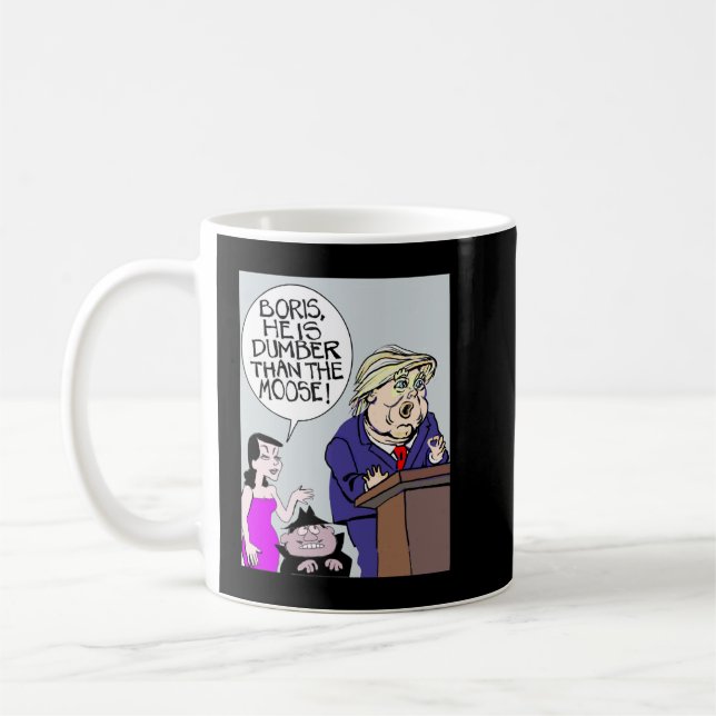 Funny Geschenke für Donald Boris und Natasha Long  Kaffeetasse (Links)