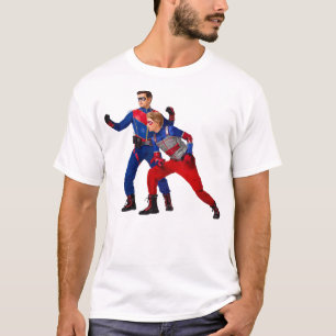 Funny Geschenke Kindergefahr und Captain Man Heroi T-Shirt
