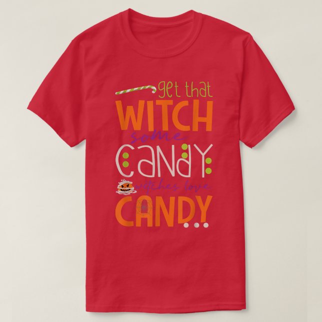 Funny Get Hexe ein paar Candy Hexen Liebe Candy Ha T-Shirt (Design vorne)