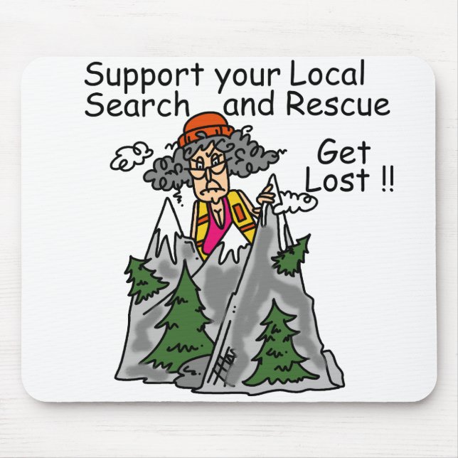 Funny Get Lost Mousepad (Vorne)