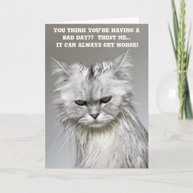 Funny Get Well Bald Card Karte (Vorderseite)