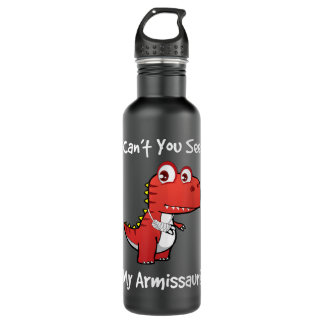 Funny Get Well Broken Arm Gift Dinosaur with a Cas Edelstahlflasche