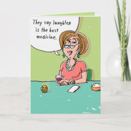 Funny get well card für Erholungen Wünsche Einladung