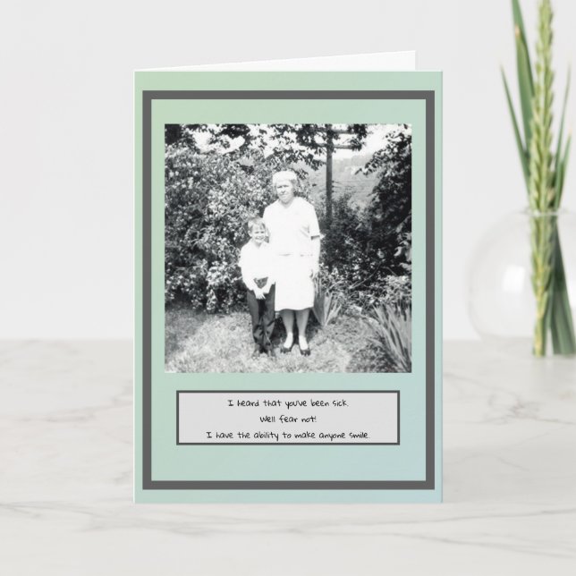 Funny Get Well Card Karte (Vorderseite)