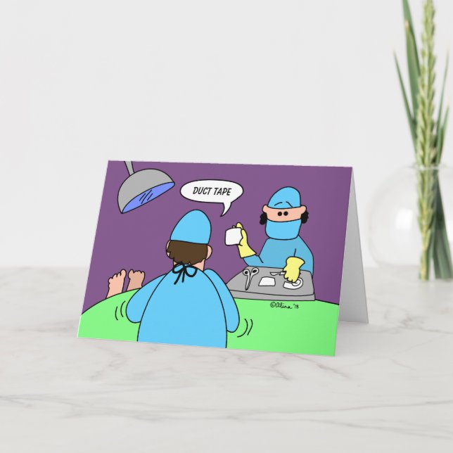 Funny Get Well Card Knee-Ersatz Angesagte Operatio Karte (Vorderseite)