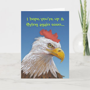 Funny Get Well: Chicken Soup Karte