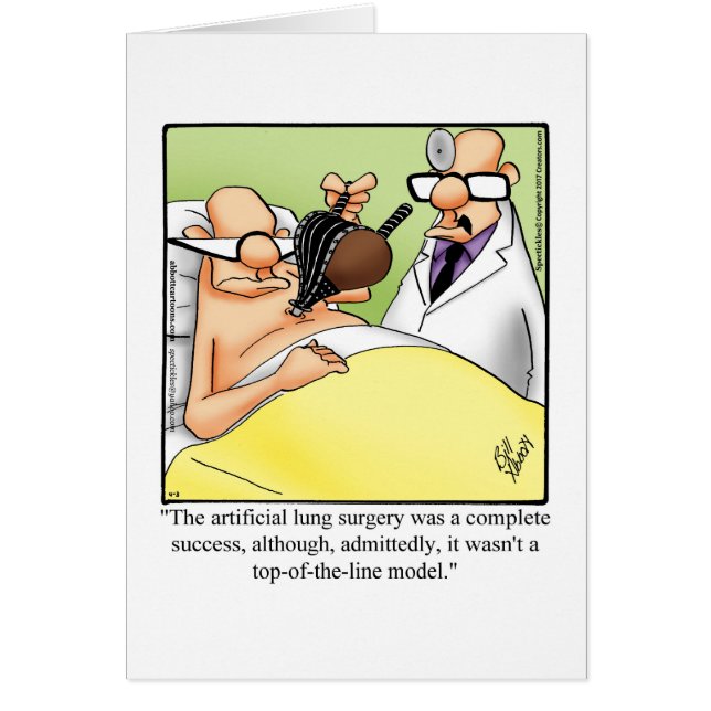 Funny Get Well Greeting Card "Spectickles" (Vorne)