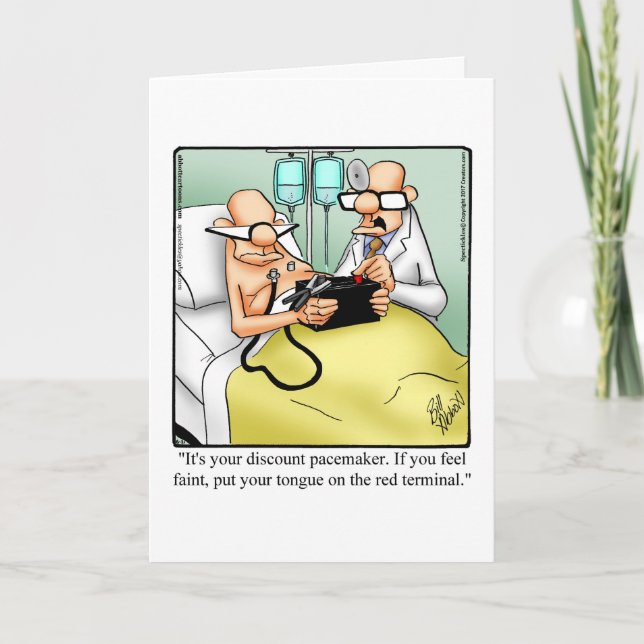 Funny Get Well Greycard Karte (Vorderseite)