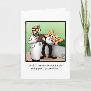 Funny Get Well Greycard Karte