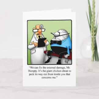 Funny Get Well Greycard Karte