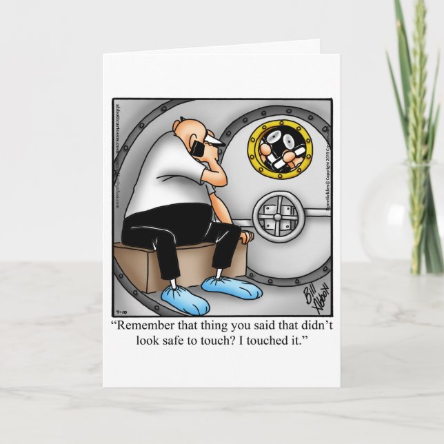 Funny Get Well Greycard Karte (Vorderseite)
