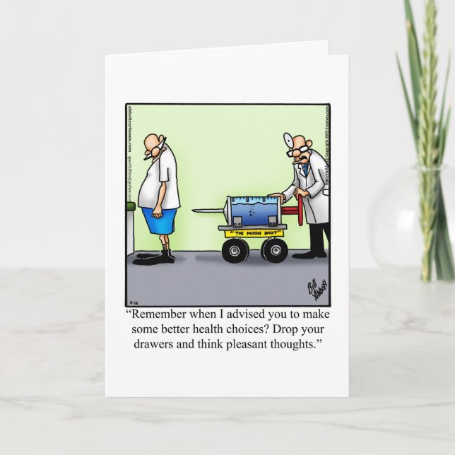 Funny Get Well Greycard Karte (Vorderseite)