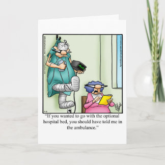 Funny Get Well Greycard Karte