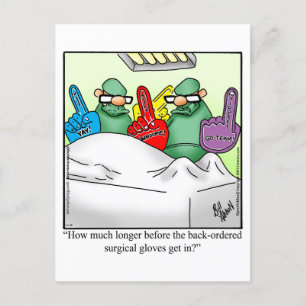 Funny Get Well Postcard Postkarte