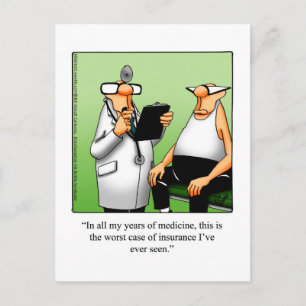 Funny Get Well Postcard Postkarte
