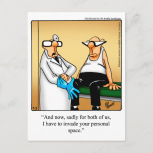 Funny Get Well Postcard Postkarte