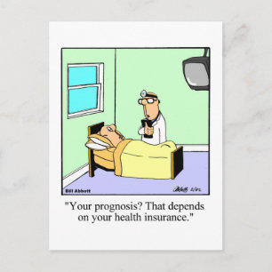 Funny Get Well Postcard Postkarte
