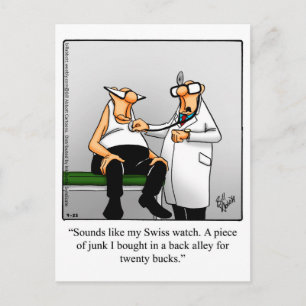 Funny Get Well Postcard Postkarte